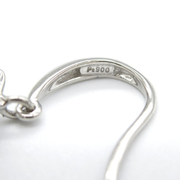 LuxUness Platinum Diamond Earrings Jewelry Metal Earrings - Picture 4 of 7